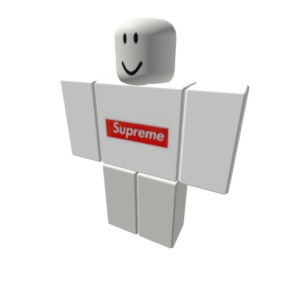 White supreme sale hoodie roblox